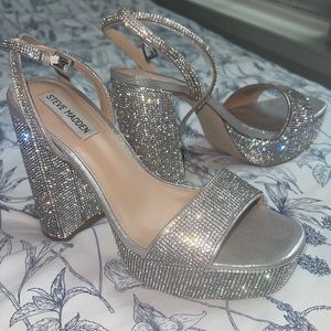 steve madden rhinestone heels